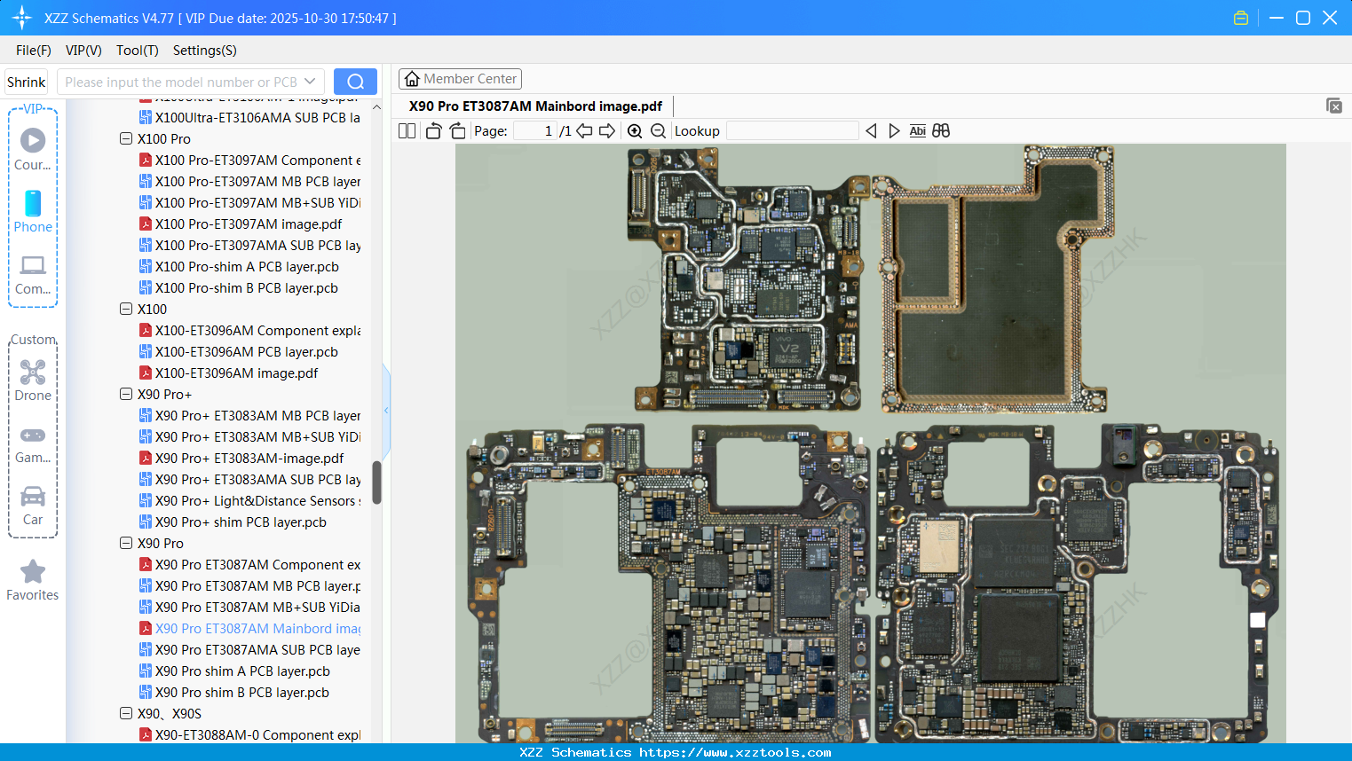 VIVO X90 Pro ET3087AM Mainbord Image